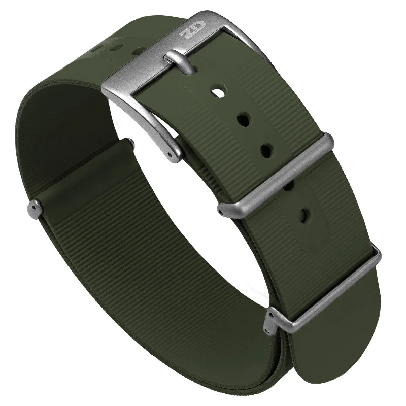 1973 British Military Watch Strap: 328 MARINE - Army Green