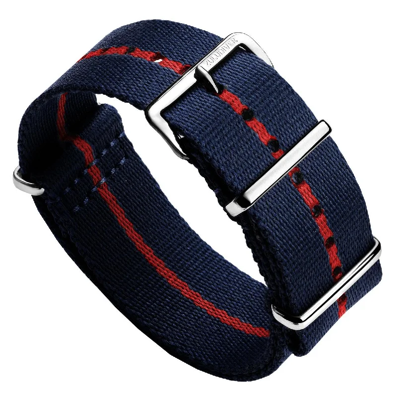 1973 British Military Watch Strap: APEX - Deep Sea Redline