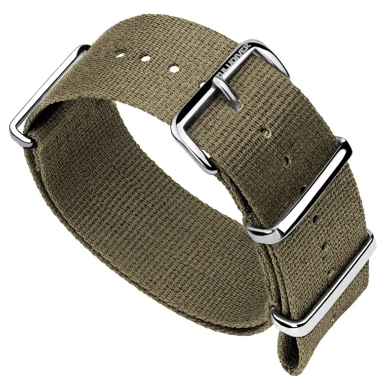 1973 British Military Watch Strap: CADET - Desert Sand, Polished