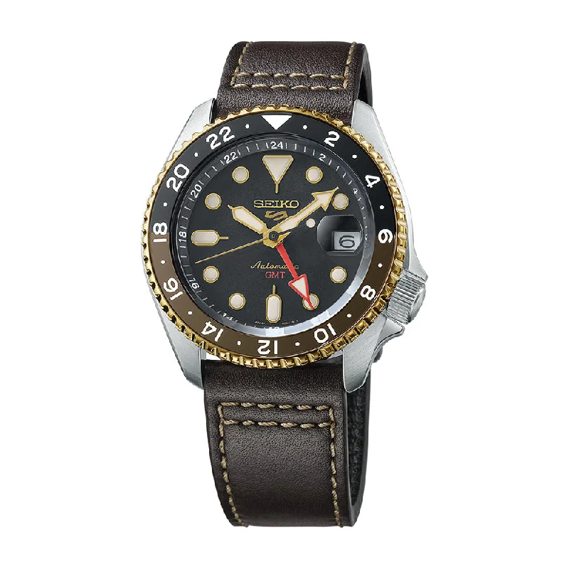 5 Sports SKX GMT Black Dial, 42.5mm SSK036