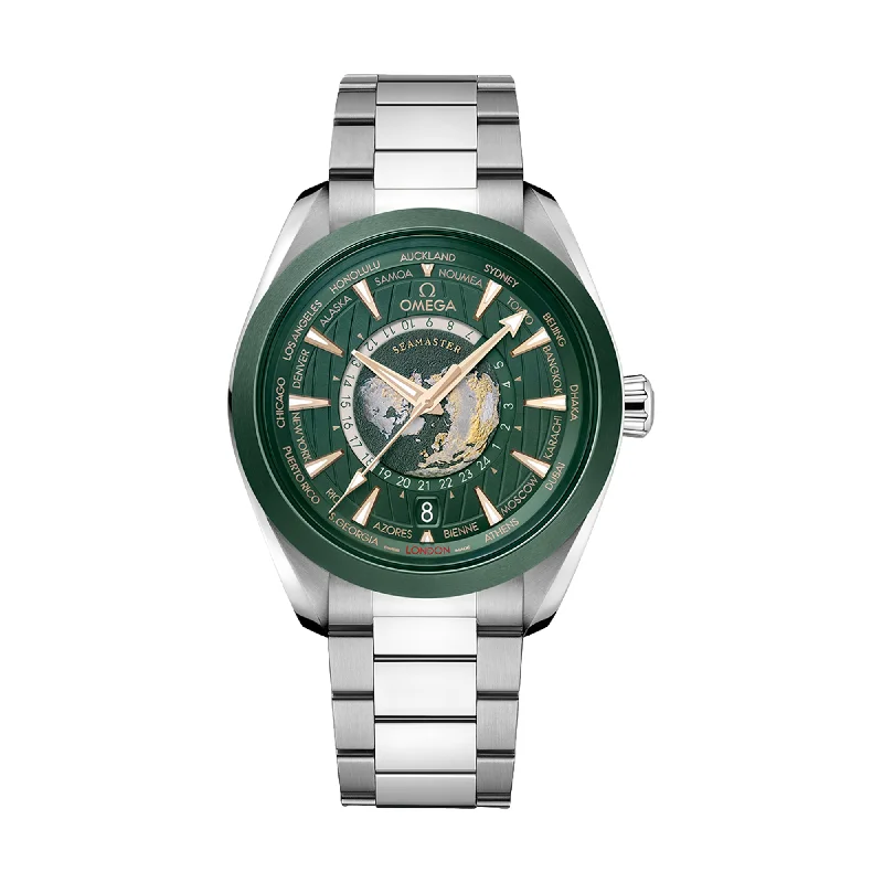 Seamaster Aqua Terra 150M Co-Axial Master Chronometer GMT Worldtimer 43 mm - Green