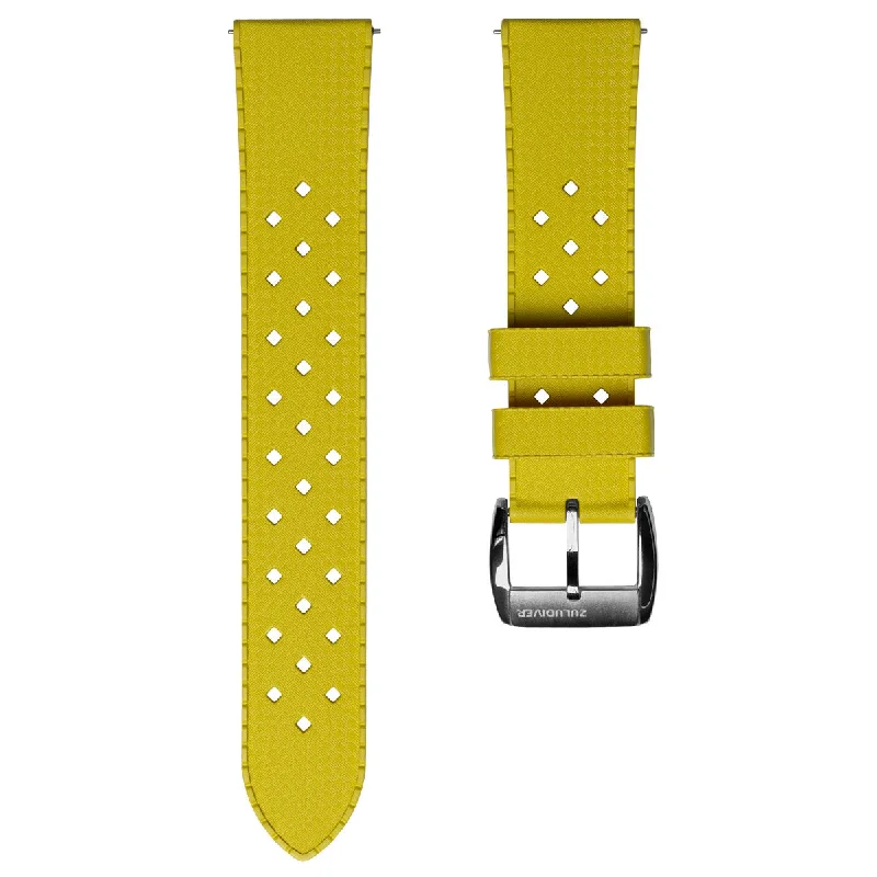 AquaTropic Rubber Watch Strap (MKII) - Tuscan Yellow