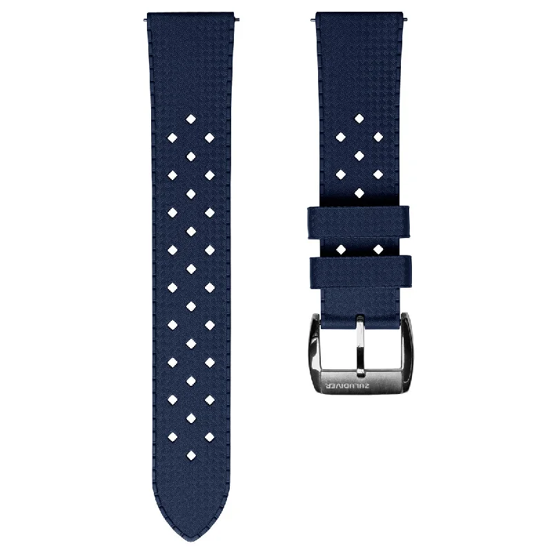 AquaTropic Rubber Watch Strap (MKII) - Ocean Blue