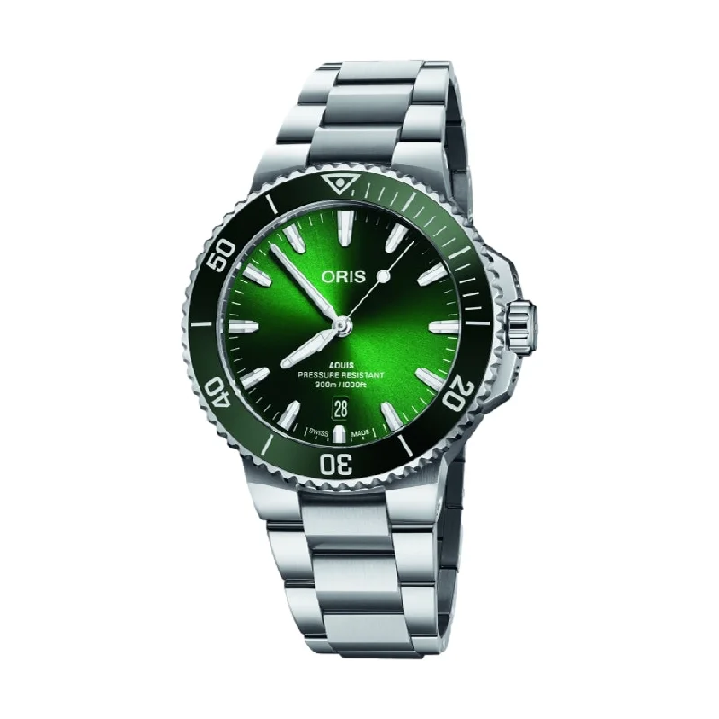 Aquis Date 2024 41.5 mm Green