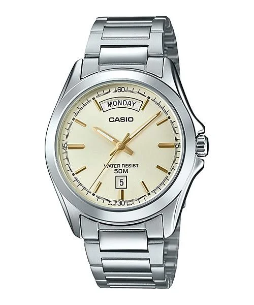 Casio Men's Standard Analog Silver Stainless Steel Band Watch MTP1370D-9A MTP-1370D-9A