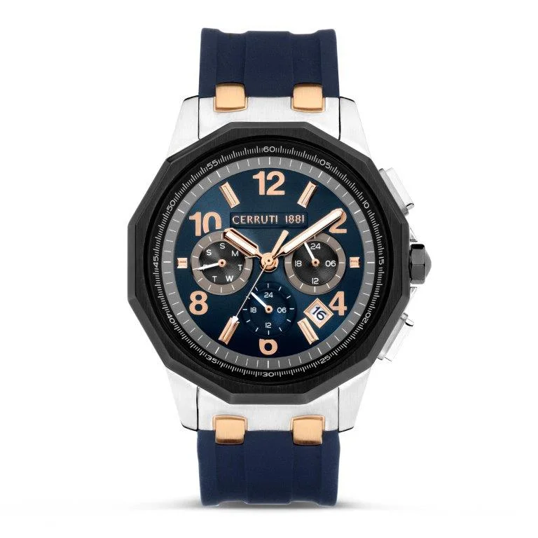 Cerruti 1881 Molveno CIWGQ2224102 Men Rose Gold And Blue