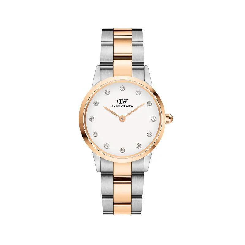 Daniel Wellington Iconic Link Lumine Rose Gold Watch 28mm