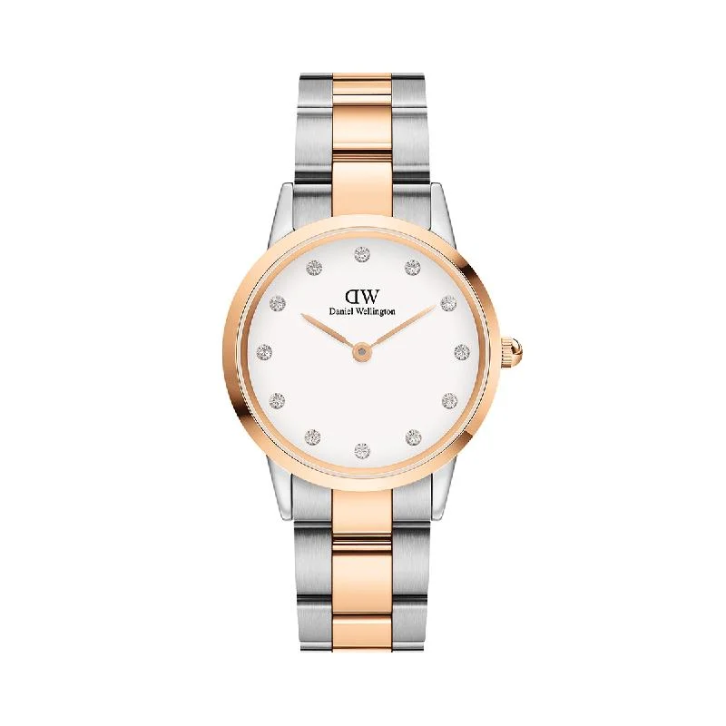 Daniel Wellington Iconic Link Lumine Rose Gold Watch 32mmn