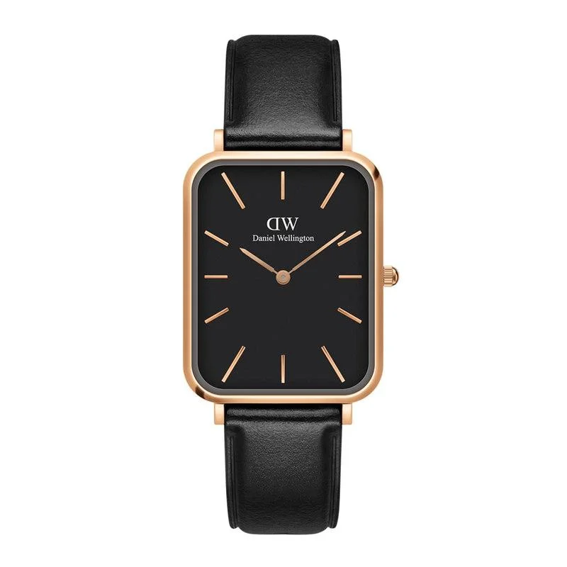 Daniel Wellington Quadro Pressed Sheffield Gents Leather Rose Gold