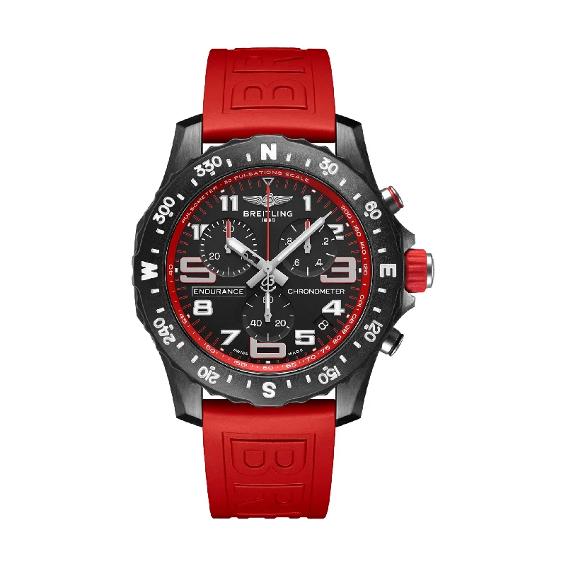 Endurance Pro Breitlight® - Black on Red Rubber Strap