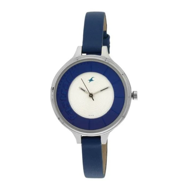 Bicolour Dial Analog Leather Women