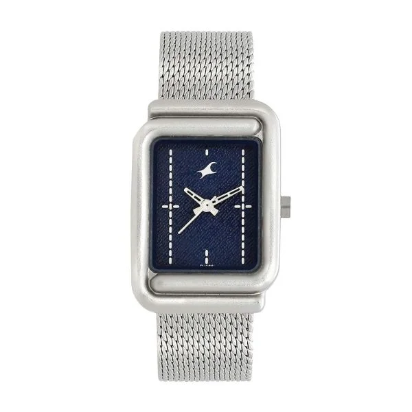 Denim Analog Stainless Steel Women