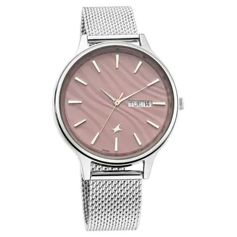 Fastrack  Ruffles Analog Stainlesssteel Women