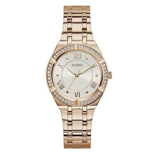 Guess Cosmo Ladies Sport Rose Gold Analog Watch GW0033L3