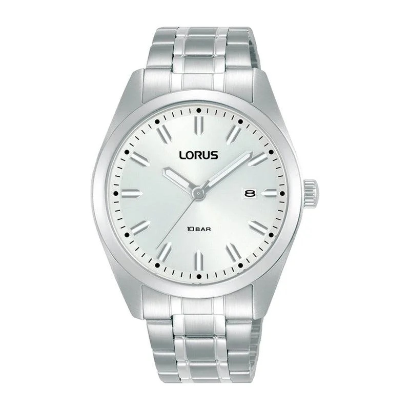 Lorus Gents White 3 Hands Watch