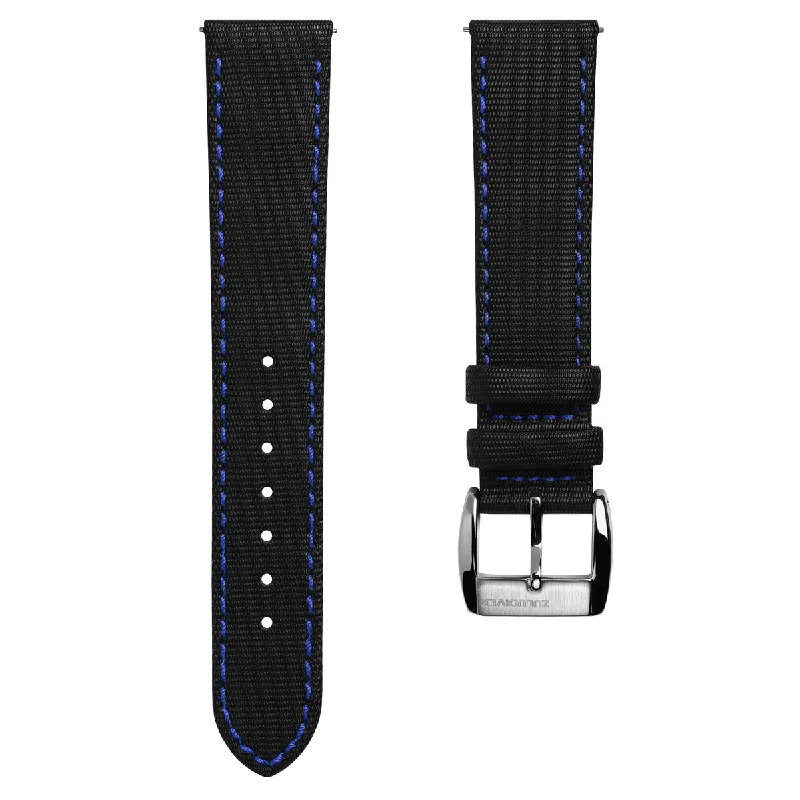 Maverick (MK II) Sailcloth Quick Release Waterproof Watch Strap - Blue