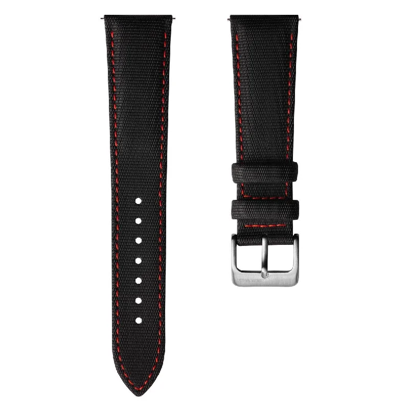 Mayday Regatta Sailcloth Divers Watch Strap - Crimson