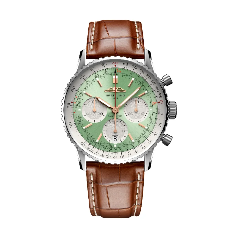 Navitimer B01 Chronograph 41mm Stainless Steel - Mint Green