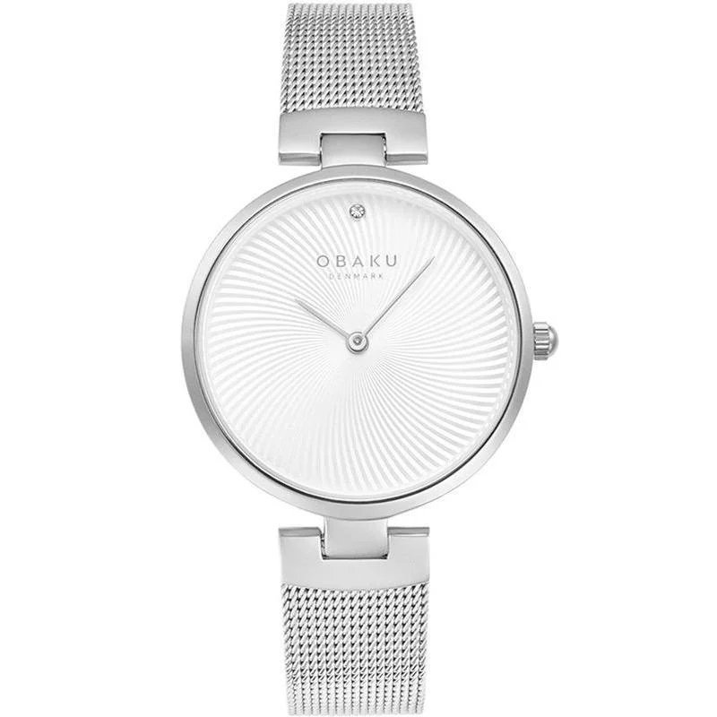 Obaku Diamant Steel White 32mm Watch - V256LXCIMC