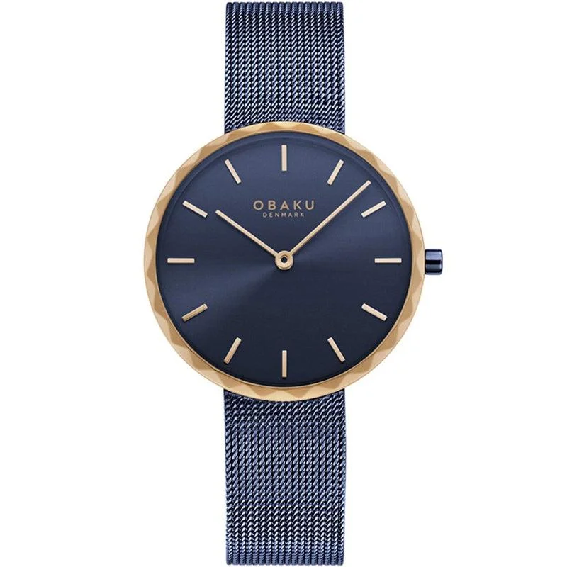 Obaku Folder Ocean Rose Gold 32mm Watch - V252LXSLML