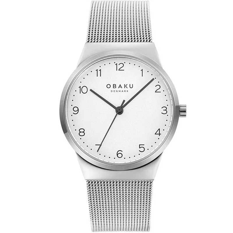 Obaku Land Steel White 32mm Watch - V255LXCIMC