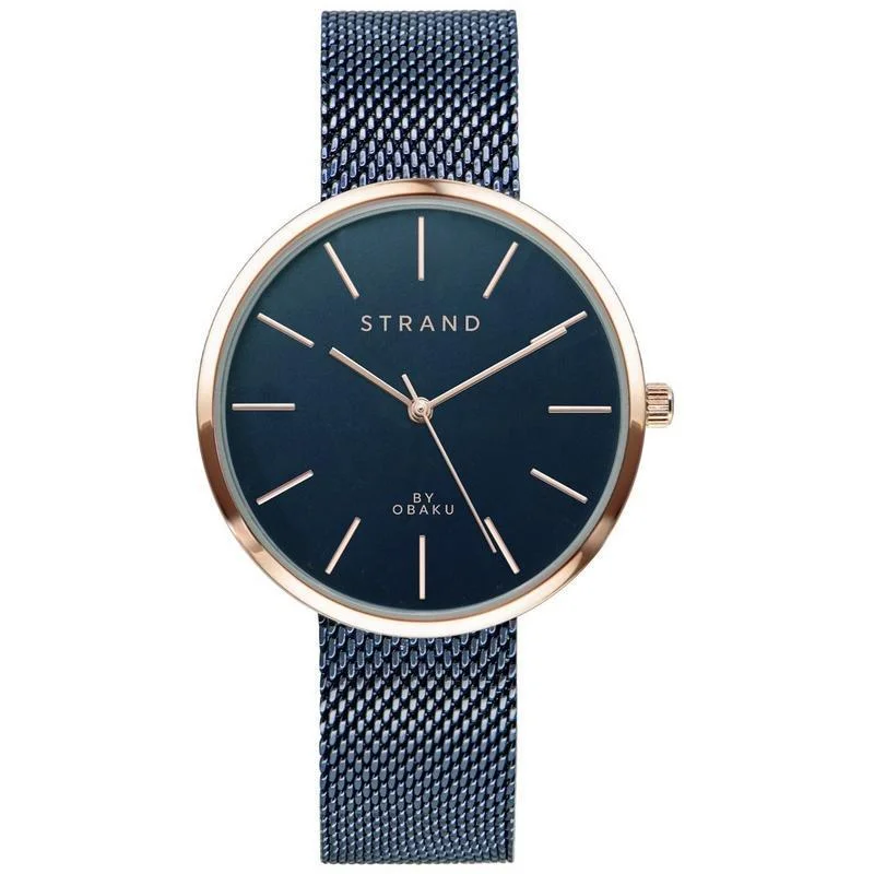 Obaku Strand Sunset Ocean Silver Blue 35mm Watch - S700LXVLML