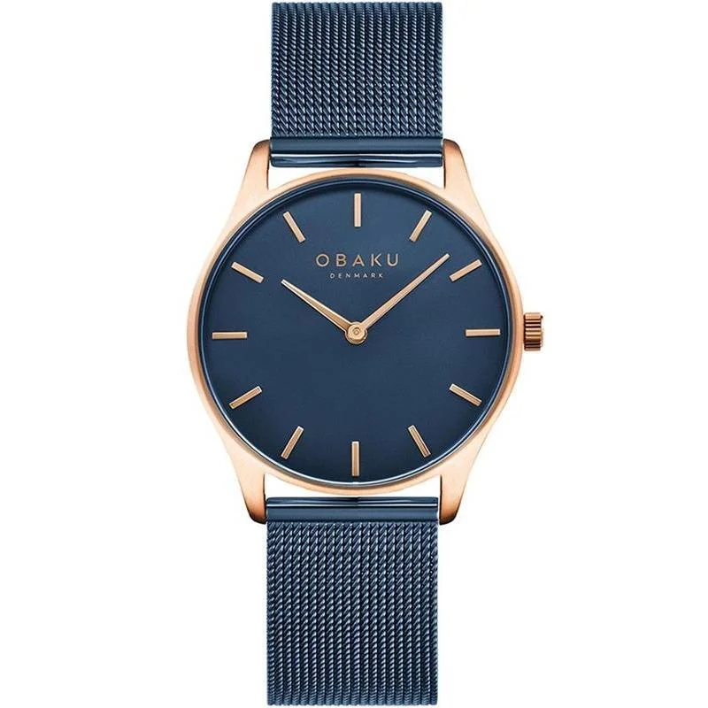 Obaku Tang Lille Ocean Blue 35mm Watch - V260LXVLML