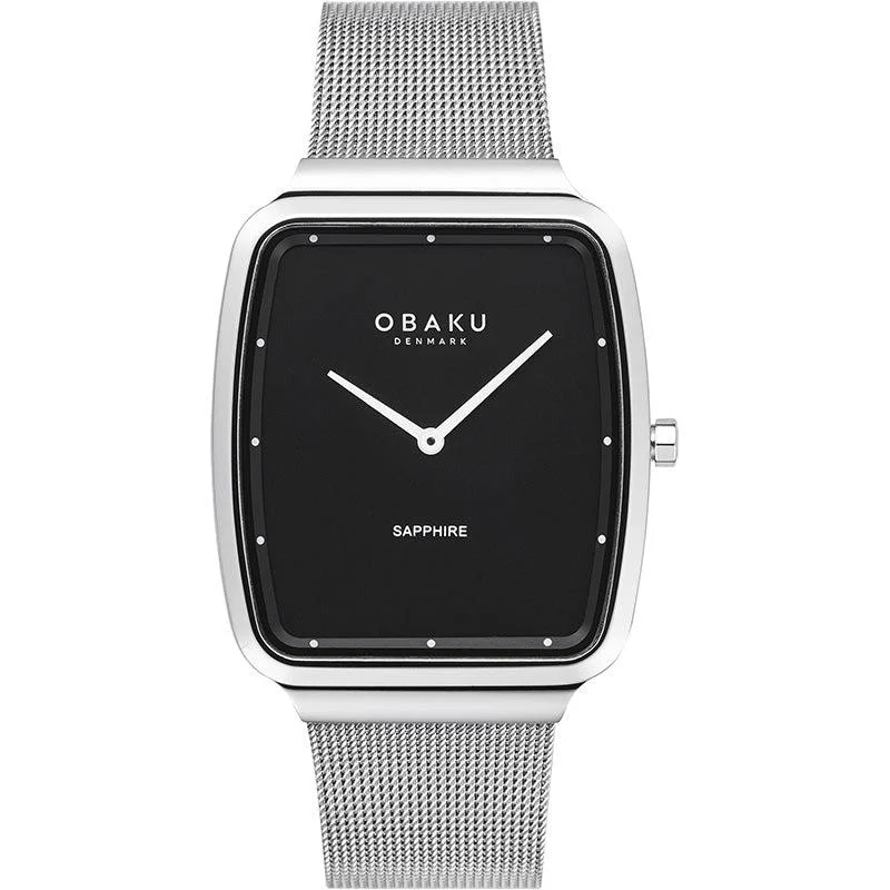 Obaku Tern Onyx Black 34mm Watch - V267GXCBMC