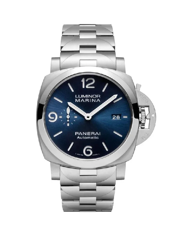 PANERAI LUMINOR MARINA SPECCHIO BLU, 44 MM, STAINLESS STEEL