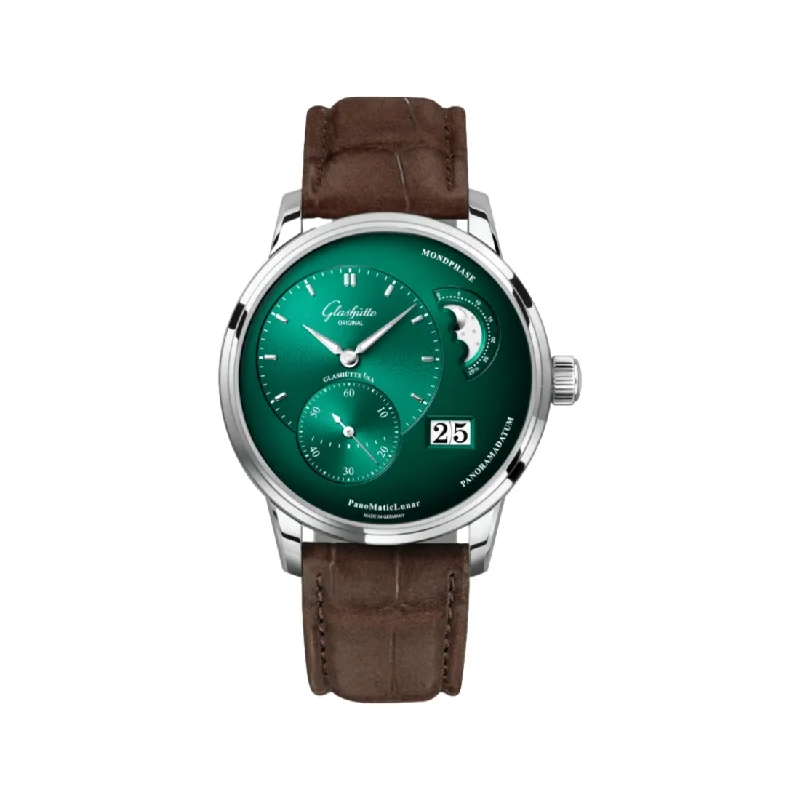 PanoMaticLunar Green 40mm - Stainless Steel on Strap