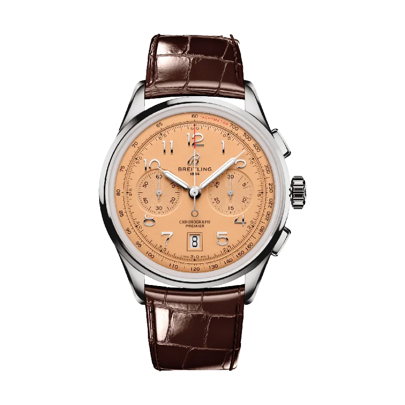 Premier B01 Chronograph 42mm Stainless Steel - Copper