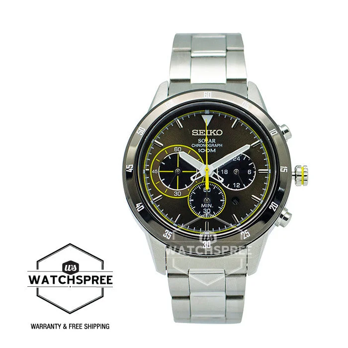 Seiko Criteria Solar Chronograph Watch SSC335P1 (Not For EU Buyers)