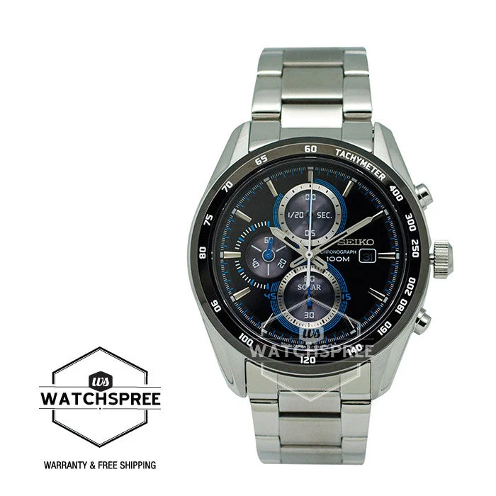 Seiko Criteria Solar Chronograph Watch SSC401P1 (Not For EU Buyers)