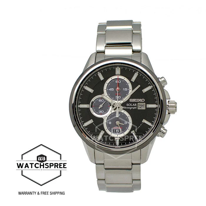 Seiko Solar Chronograph Watch SSC255P1