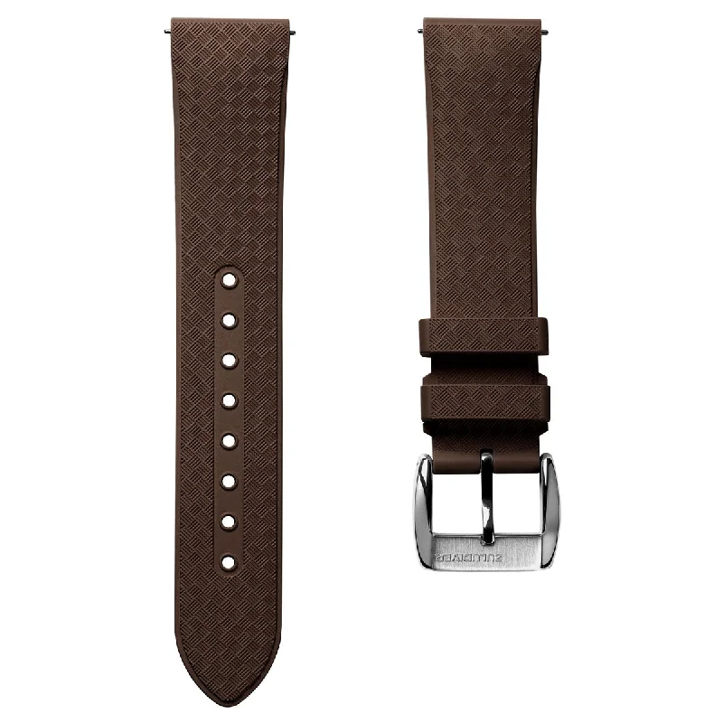 StormTropic Rubber Watch Strap (MKII) - Harbour Brown