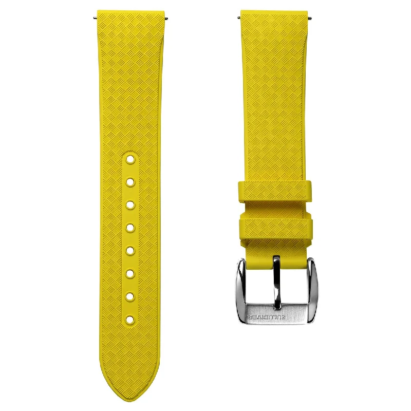 StormTropic Rubber Watch Strap (MKII) - Tuscan Yellow