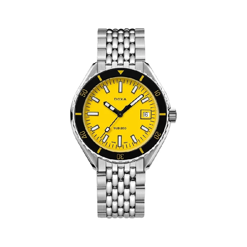 Sub 200 Divingstar Yellow Dial on Bracelet, 42mm