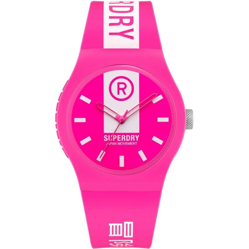 Superdry Ladies Urban Brand Block Pink Strap