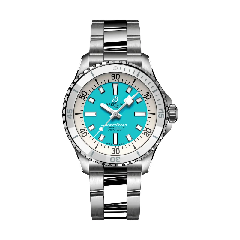 Superocean Automatic 36mm Stainless Steel - Turquoise