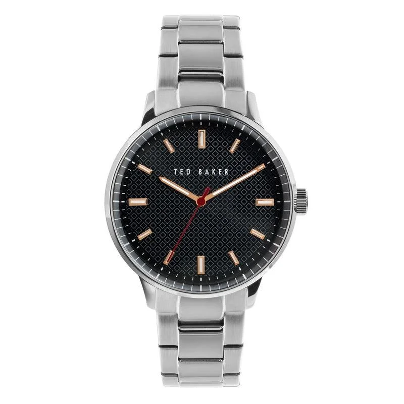 Ted Baker Cosmop Silver-Tone Stainless Steel Bracelet Watch