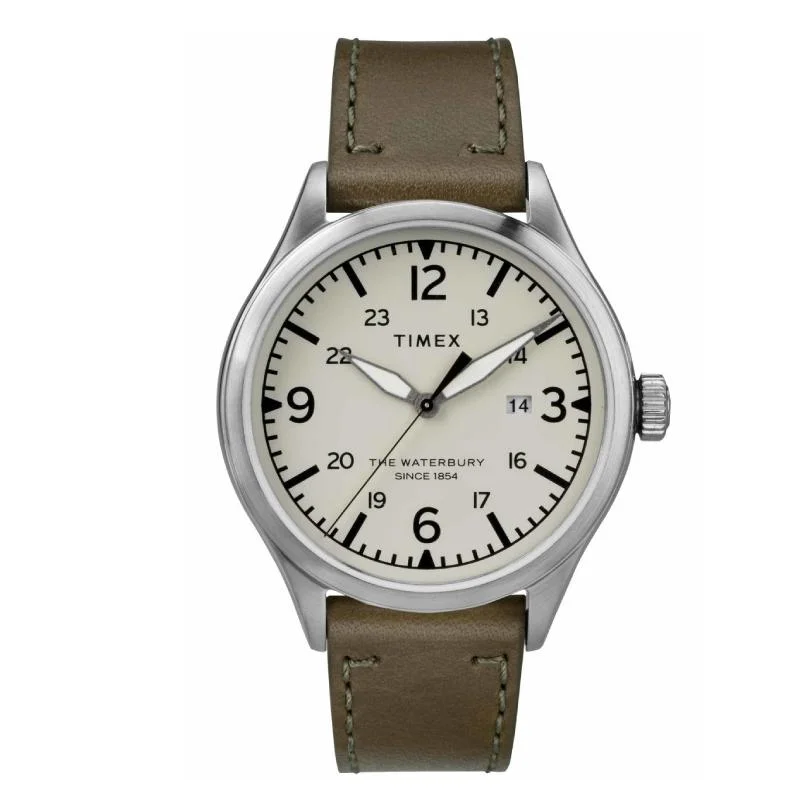 Timex Men's Waterbury Traditional 40mm Leather Strap Watch TW2R71100