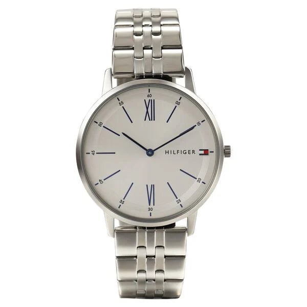 Tommy Hilfiger Quartz Analog White Dial Stainless Steel Strap Watch for Men nsth1791511