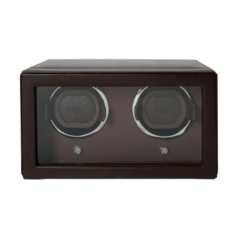 Wolf Cub Double Watch Winder with Cover