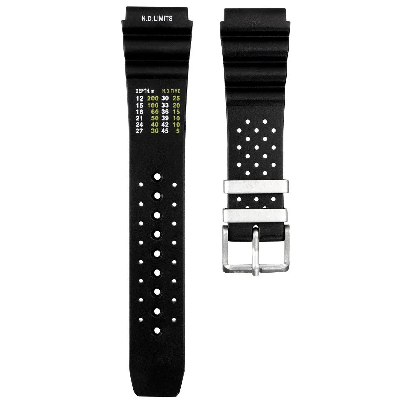 ZULUDIVER 286 NDL Italian Rubber Dive Watch Strap